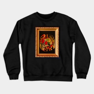 Gold Framed Skull #3 Crewneck Sweatshirt